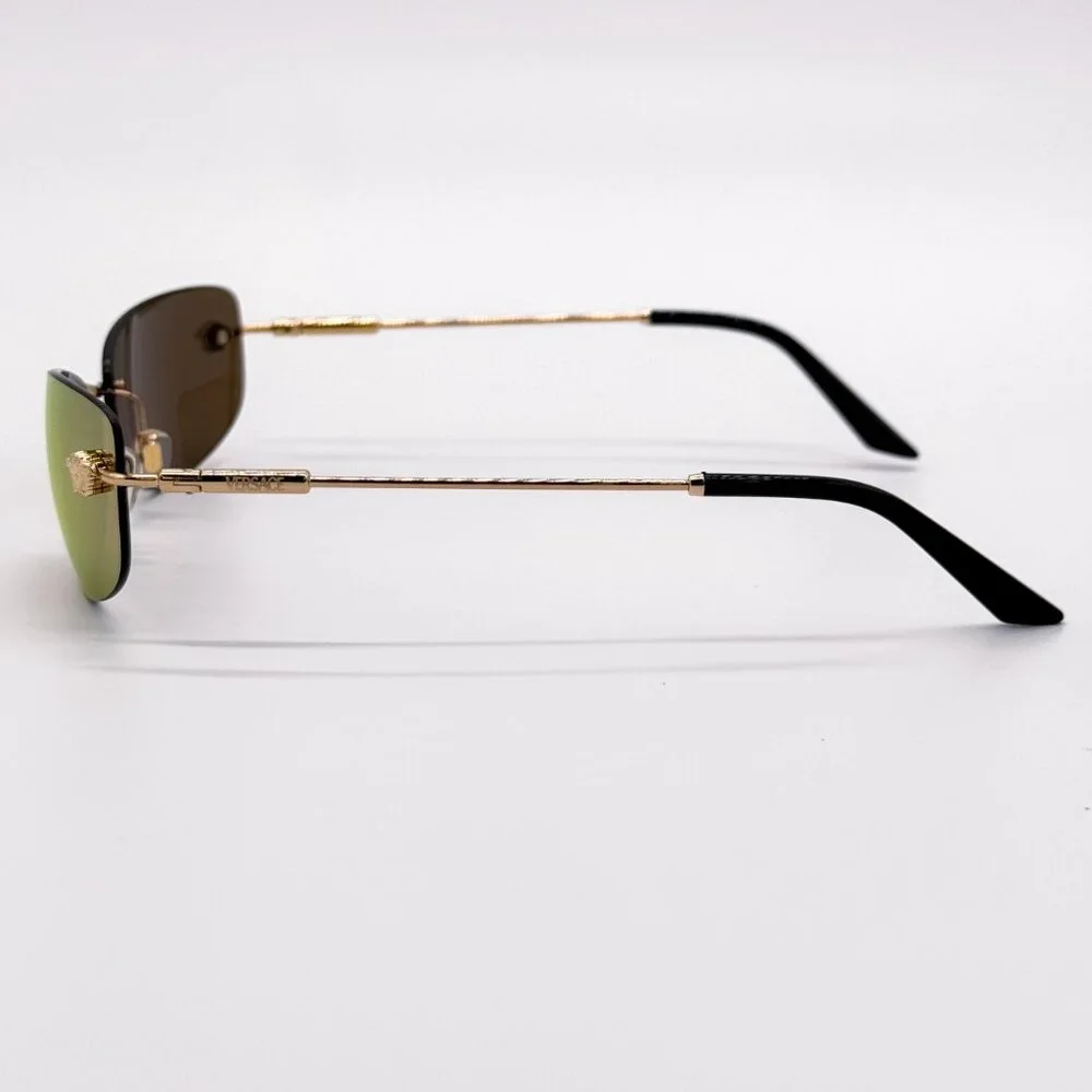 NEW VERSACE VE2279 1002/71 SUNGLASSES VE2279 100271 GOLD MOD 2279 1002/71